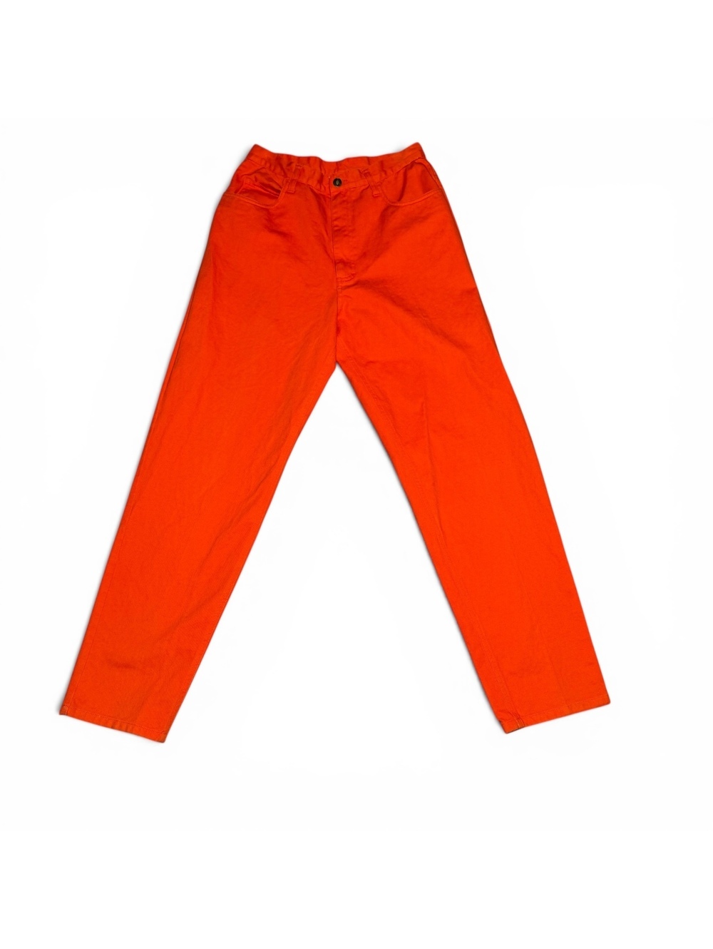 Vintage Newport News Orange Cotton Pants Size 12T